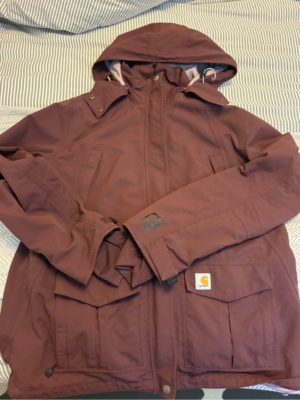 Carhartt Women’s Hooded Work Jacket - Maroon